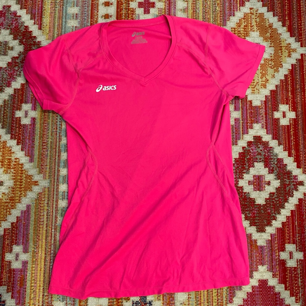 2/$25 ASICS Women's Bright Pink Short Sleeve Tee